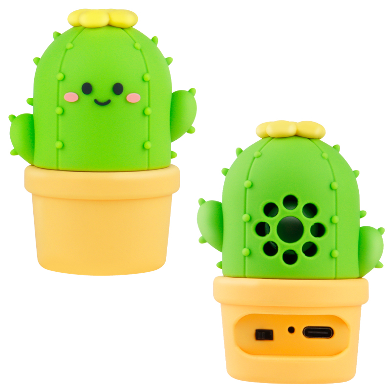 Creativity Gift Idea Cute Cactus Wireless Speaker Teens Cartoon Home Desktop Decor Portable Outdoor Mini Wireless Bluetooth Speaker
