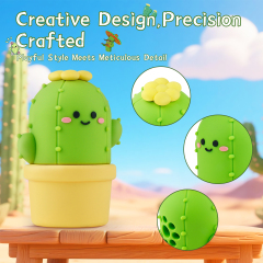 Creativity Gift Idea Cute Cactus Wireless Speaker Teens Cartoon Home Desktop Decor Portable Outdoor Mini Wireless Bluetooth Speaker