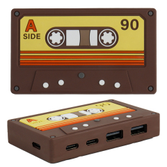 New Design Retro Tape Type C USB HUB 4 Port Laptop Docking Station Multi Ports USB Type C HUB