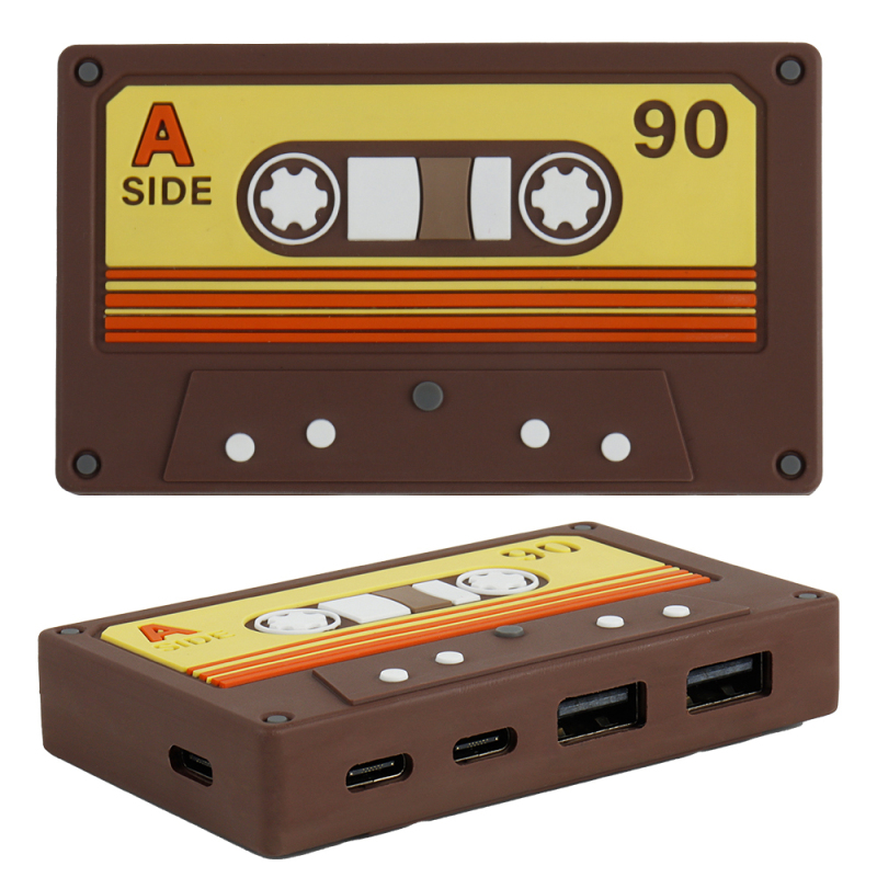New Design Retro Tape Type C USB HUB 4 Port Laptop Docking Station Multi Ports USB Type C HUB