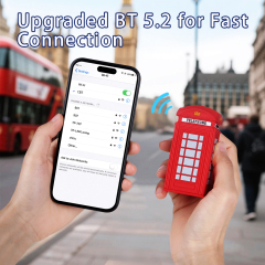 Souvenir UK London Style Telephone Booth Wireless Bluetooth Speaker PVC 3D Portable Outdoor Telephone Booth Mini Wireless Bluetooth Speaker
