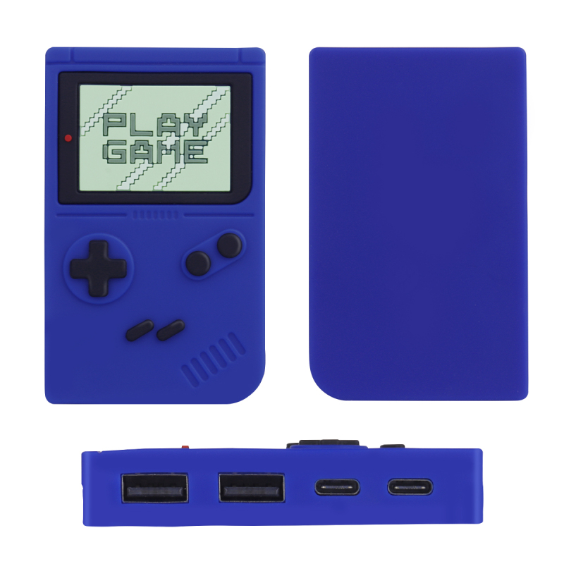 Mini Portable Game Console 4 Port USB Hub High Speed Data Transfer Laptop PC Compact Interface Docking Station Type C USB Hub