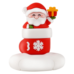 Creativity Cartoon Christmas Gift Phone Stand With Gift Box Adjustable Kids Cute Friend Gift Christmas Desktop Ornament Santa Claus Phone Stand