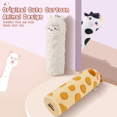 Animal Giraffe Keychain Power Bank Cartoon Cute Cow 5000mAh Portable Mini Mobile Phone Power Bank