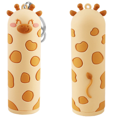 Animal Giraffe Keychain Power Bank Cartoon Cute Cow 5000mAh Portable Mini Mobile Phone Power Bank