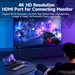 Game Design USB C Hub 3 in 1 Docking Station HDMI 4K60Hz Display USB-A 3.0 5Gbps Data Transfer Ports 3 in 1 Docking Station