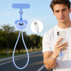 Australia Koala Phone Wrist Strap Lanyard 60W Fast Charging Cable Anti-Drop Anti-theft Phone Strap Portable USB 60W Data Cable for Travel