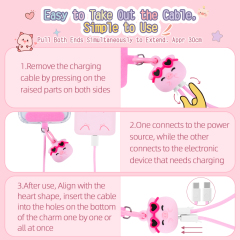Pink Pig Phone Lanyard Fast Charging Cable Anti Theft Skin-Friendly Universal Cell Phone Strap Lanyard for Travel Essentials