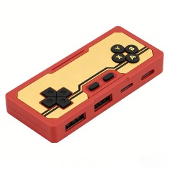 New Retro Game Console USB HUB Concentrador 4 Ports USB 2.0 Desktop Hub for PC Gamer 2 Type C 2 USB a Portable USB Hub