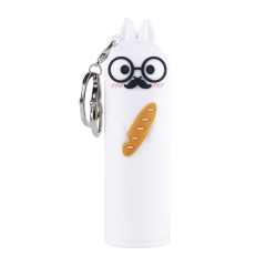 Cute Rabbit 5000mAh Power Bank Keychain Portable Charger Compact USB C Charging Rechargeable Battery Power Bank for Travel Gift