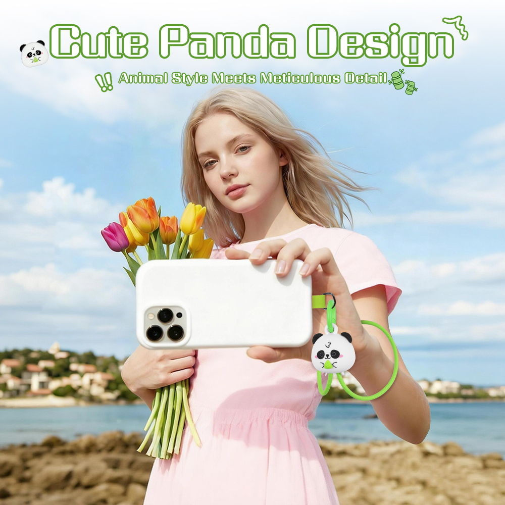 Creative Electronic Accessory 60W Wrist Strap Cable Panda Themed Fast Charging Cord Portable Fashionable Phone Cable for School