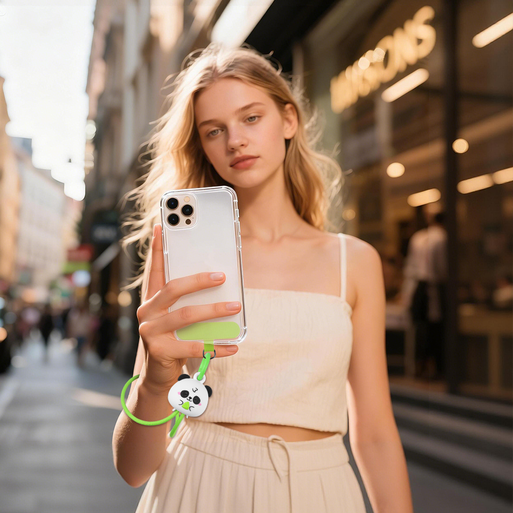 Creative Electronic Accessory 60W Wrist Strap Cable Panda Themed Fast Charging Cord Portable Fashionable Phone Cable for School
