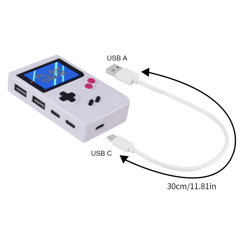Creative Gaming Desktop HUB USB Splitter Retro Game Design Multi Port Adapter HUB USB for Office Laptop