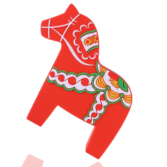Swedish Dala Horse Wireless Bluetooth Speaker Retro Nordic Desktop Ornament Personalized Cute Music Player Type-C Wireless Bluetooth Speaker