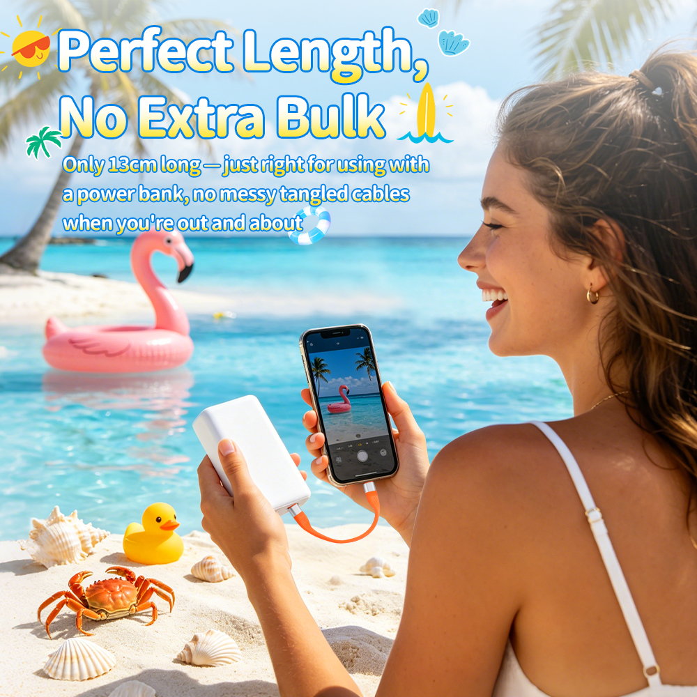 Summer Gift Capybara Swim Ring Design 60W 240W Fast Charging Cable Universal USB Type-C to Type-C Data Transfer Power Banks Phone Laptop Short 60W Fast Charging Cable