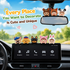 Teens blind box Hippers Kawaii Animal Decoration Mini Figures Screen Decor Adorable Koala Panda Cat Desktop Ornaments Minifigures Screen Topper Decoration Mini Figures
