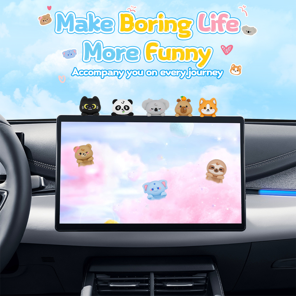 Home Office Decoration 3D Mini Figure Hippers Corgi Capybara Blind Box Tabletop Computer Cell Phone Tablet Animal Collectible Mini Decorative Figurine