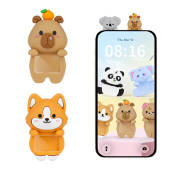 Home Office Decoration 3D Mini Figure Hippers Corgi Capybara Blind Box Tabletop Computer Cell Phone Tablet Animal Collectible Mini Decorative Figurine