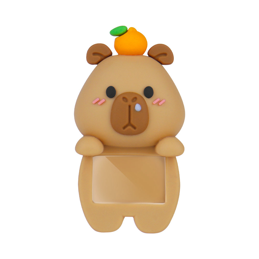 Cute Animal Phone Peeker Hippers Decorative Mini Figures Capybara Phone Corner Decor Kawaii Phone Case Decorative Mini Figures for Women Girls Gift