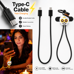 Mexico Day of the Dead Gift Souvenir Wrist Strap 60W Fast Charging Cable Data Transfer Cell Phone Tablet Laptop Universal Catrin Skull 60W Fast Charging Cable
