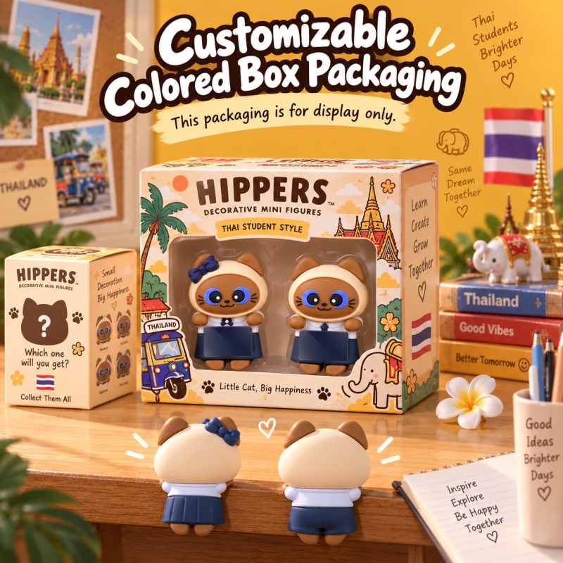 Thai Siamese Cat Student Design Phone Hippers Decorative Mini Figures Phone Top Peeker Decor Kawaii Phone Case Siamese Cat Decorative Mini Figures