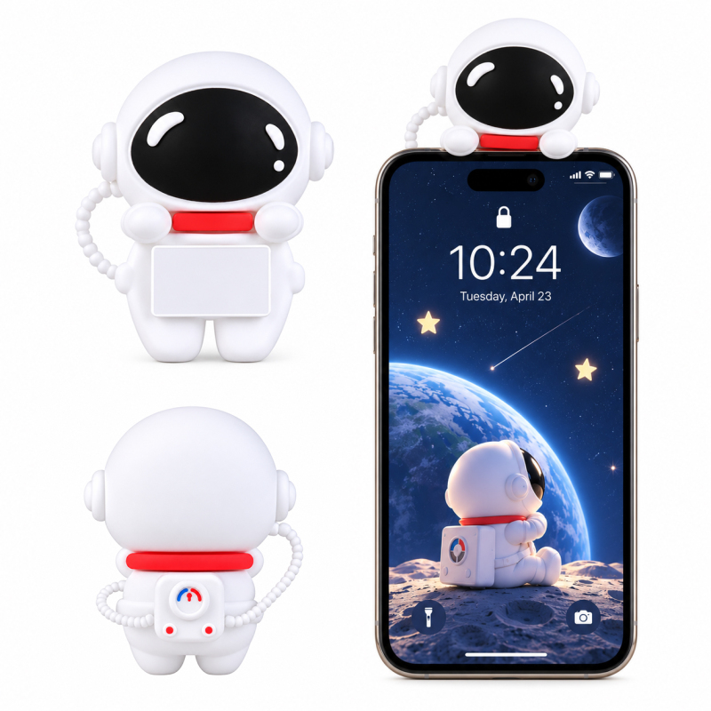 New Astronaut Phone Peeker Hippers Decorative Mini Figures Phone Corner Decor Kawaii Phone Case Spaceman Decorative Mini Figures