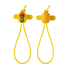 New York Souvenir Design Hot Dog Dachshund 60W Fast Charging Cable Wrist Strap Phone Charm USB C to USB C 34cm Braided Short 60W Fast Charging Cable