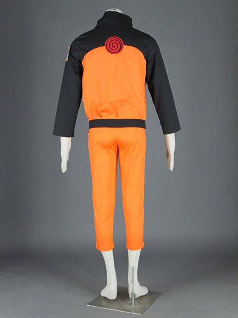 Naruto Uzumaki Cosplay Costume Include Headband 3Pcs Set