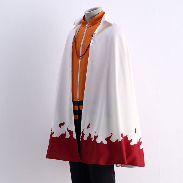 Naruto Uzumaki Cloak 7th Hokage Cosplay Costume Halloween