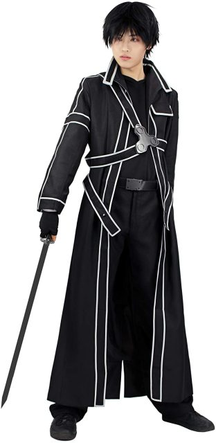 Sword Art Online  Kirito／Kirigaya Kazuto Cosplay Costume