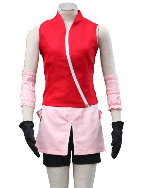 Naruto Haruno Sakura 2 Generation Shippuden Edition Cosplay Costume