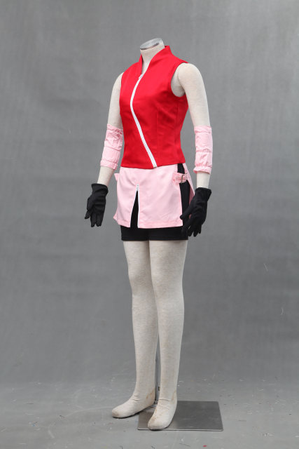 Naruto Haruno Sakura 2 Generation Shippuden Edition Cosplay Costume