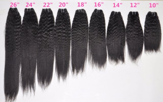 Unprocessed  Hair Extension 105g (+/-2g) /Bundle Natural Vietnamese Virgin Hair Kinky Straight 100% Human Hair Weaves Grade