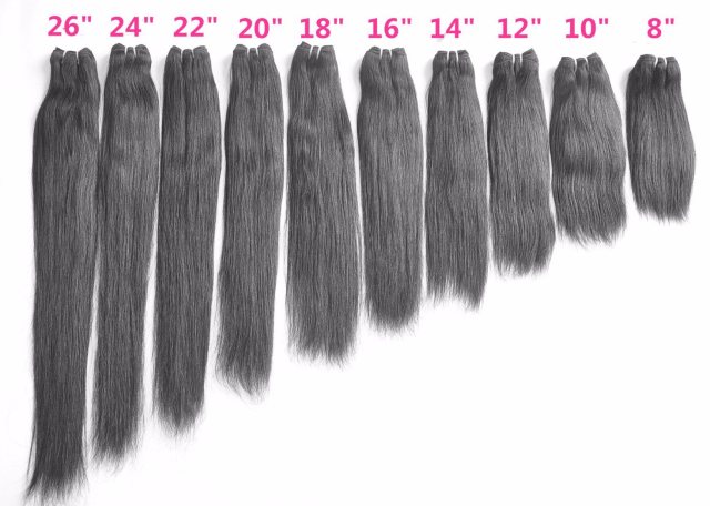 Unprocessed  Hair Extension 105g (+/-2g) /Bundle Natural Vietnamese Virgin Hair Straight 100% Human Hair Weaves Grade 9A