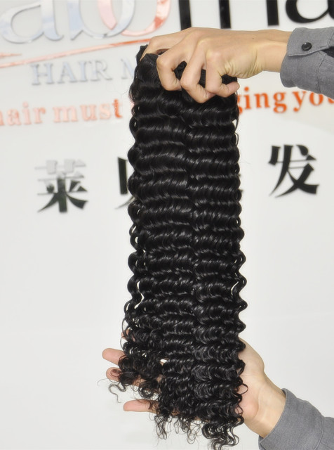 Unprocessed  Hair Extension 105g (+/-2g) /Bundle Natural Vietnamese Virgin Hair Deep Curly 100% Human Hair Weaves Grade