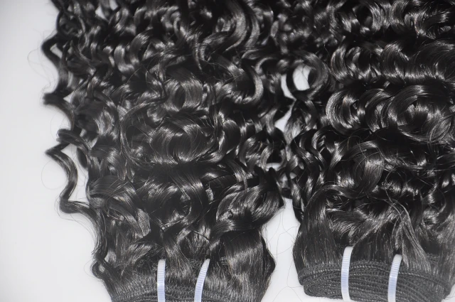 Peruvian Virgin Hair 3 Bundle Curly Human Hair, Raw Unprocessed Natural Black Color #1b Virgin Peruvian Hair