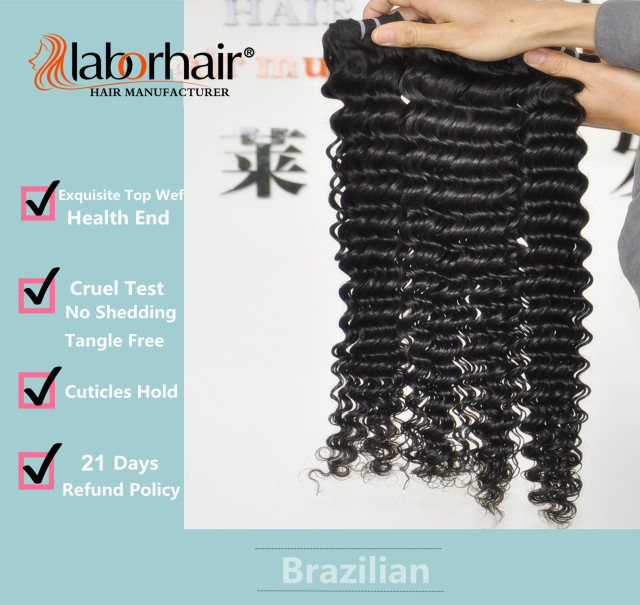 Unprocessed  Hair Extension 105g (+/-2g) /Bundle Natural Vietnamese Virgin Hair Deep Curly 100% Human Hair Weaves Grade