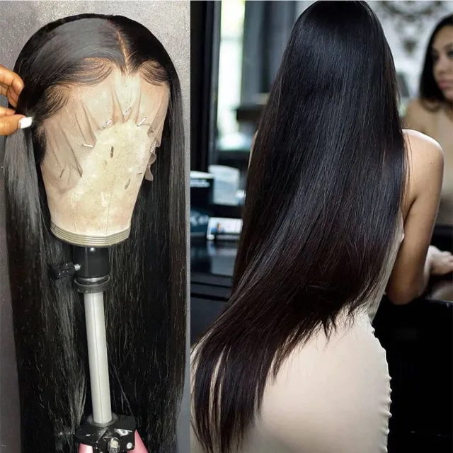 Laborhair 30″ 32″ 34″ 36″ 38″ 40″ Super-Long Straight Human Hair 13x4 Lace Front Wigs