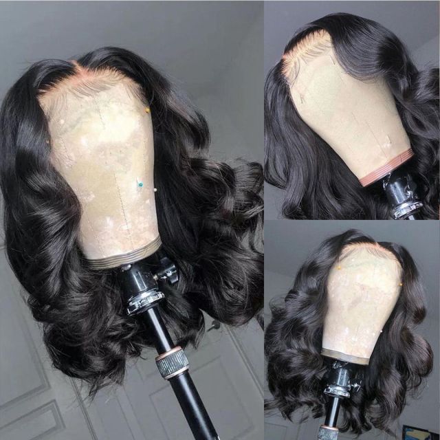 Laborhair Short Wavy Wave Lace Front Wigs Bob Wig