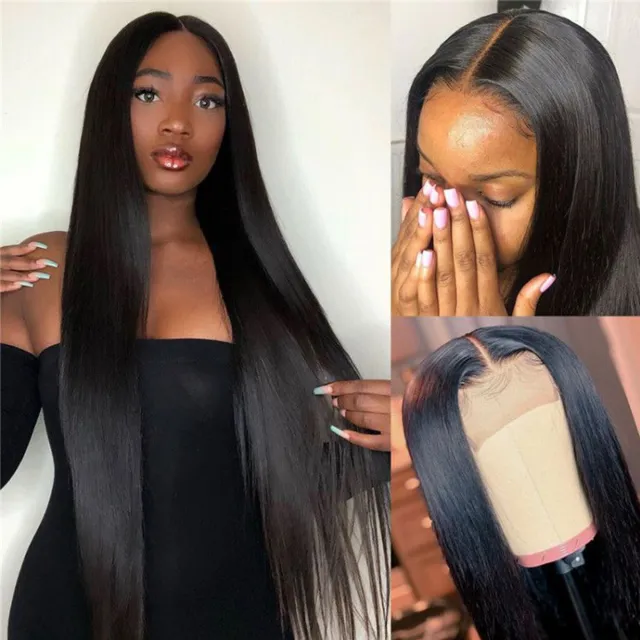 Laborhair 30″ 32″ 34″ 36″ 38″ 40″ Super-Long Straight Human Hair 13x4 Lace Front Wigs