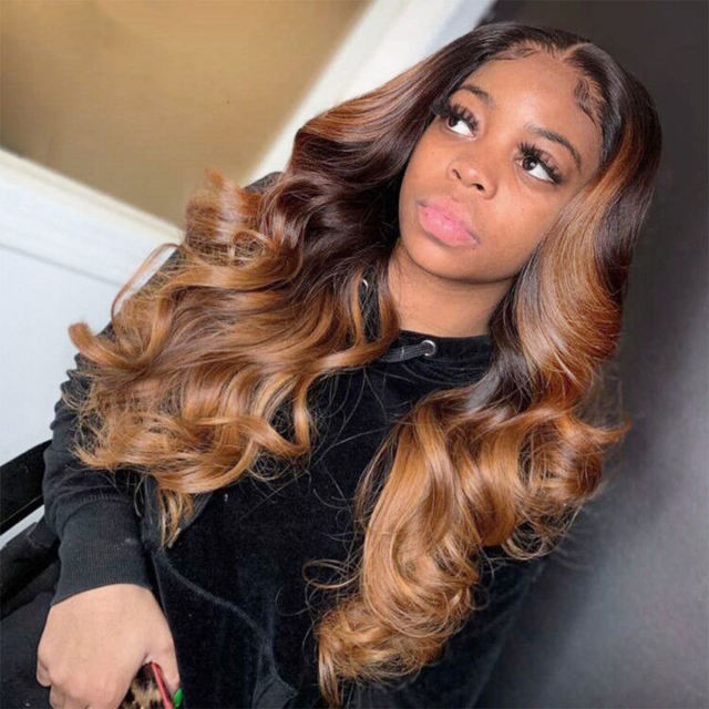 Laborhair Ombre Brown Body Wave Lace Front Wigs