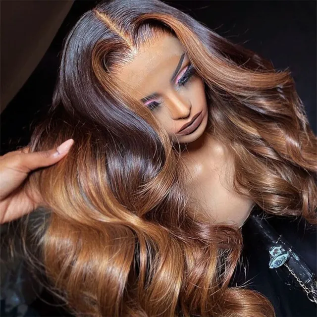 Laborhair Ombre Brown Body Wave Lace Front Wigs