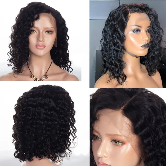 Laborhair Water Wave Bob Wig 180% Density Lace Front Wig