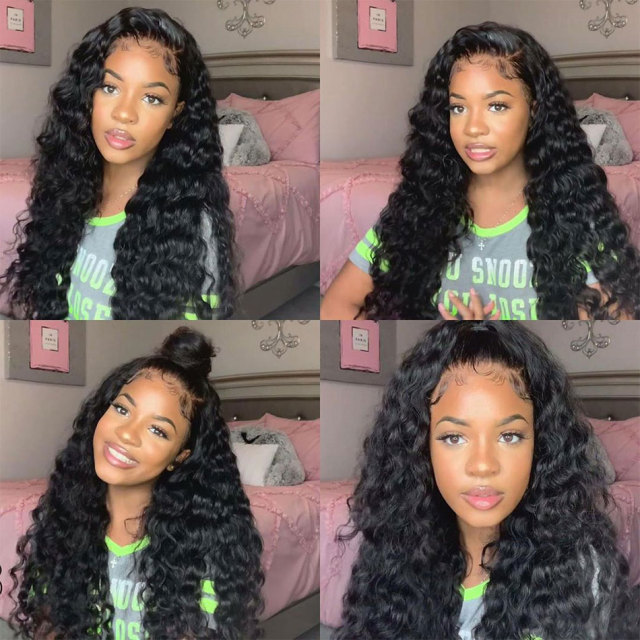 Laborhair 13x6 Lace Front Wig Loose Deep Wave Virgin Human Hair Wigs 180% Density