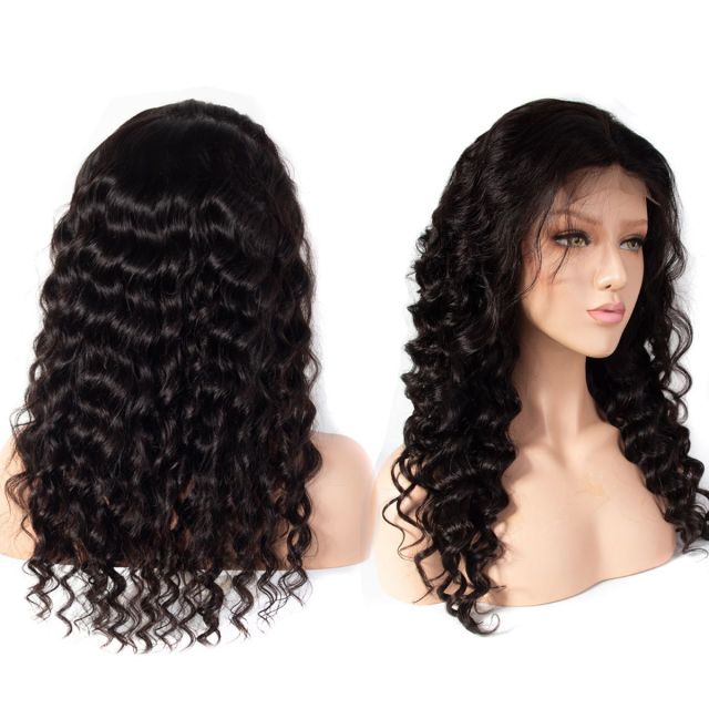 Laborhair 13x6 Lace Front Wig Loose Deep Wave Virgin Human Hair Wigs 180% Density