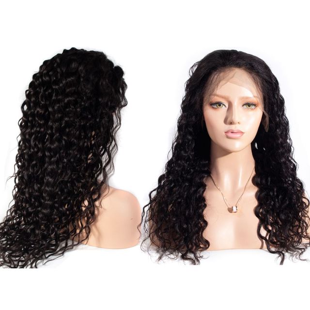 Laborhair 13x6 Lace Front Wig Water Wave Virgin Human Hair Wigs 180D