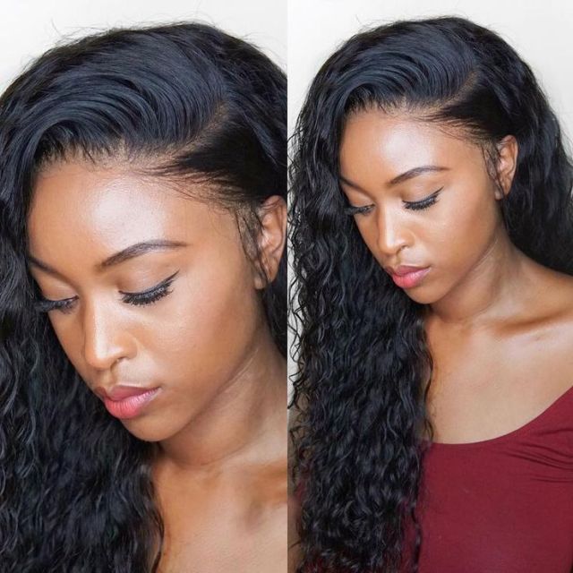 Laborhair Water Wave Lace Front Wigs 6x6 Pre Plucked Wet and Wavy Lace Front Wigs for Full Head 180% Density