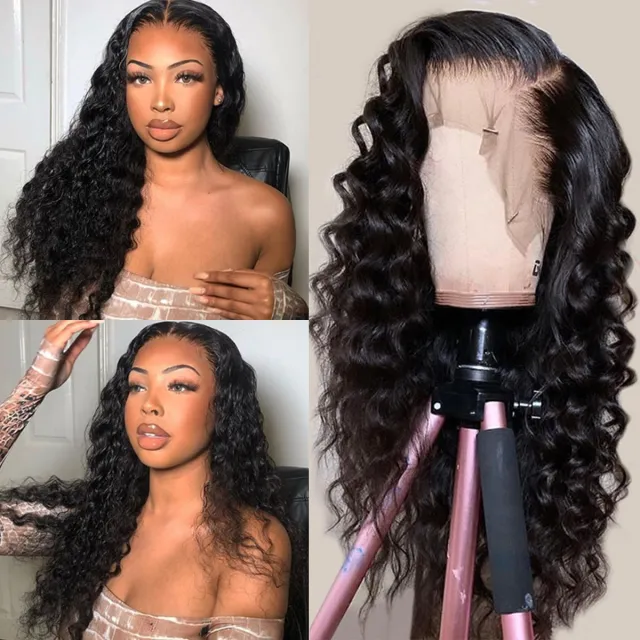 Laborhair Loose Deep Wave Human Hair 360 Lace Frontal Wigs With Baby Hair 180% Density