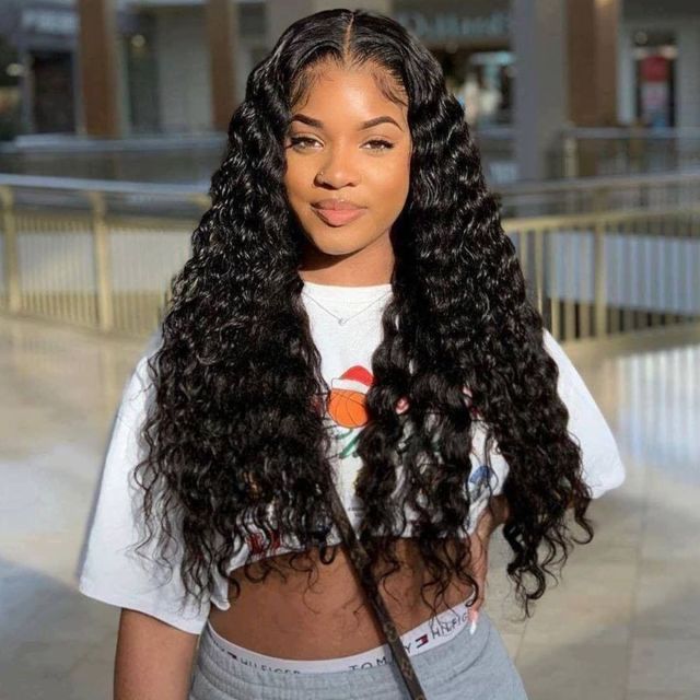 Laborhair 5x5 Lace Closure Wigs Loose Deep Wave Wig