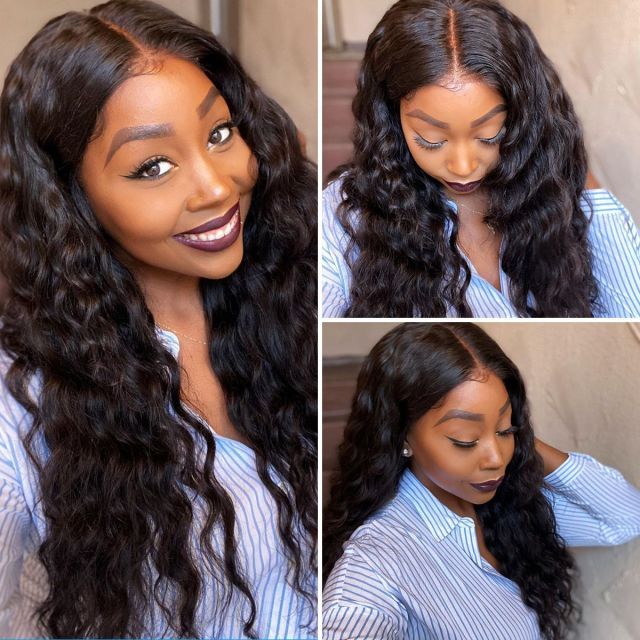 Laborhair 5x5 Lace Closure Wigs Loose Deep Wave Wig